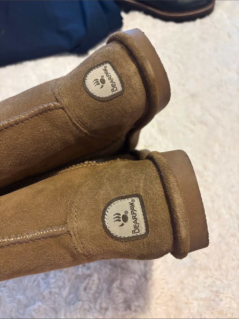 BearPaw Women's Fleece-Lined Suede Winter Boot in Chestnut Brown - Picture 3 of 4